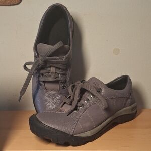 KEEN Women's Presidio Leather Hiking Sneakers - Smoky Lilac